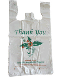Large White Oxo Biodegradable Plastic Bags
