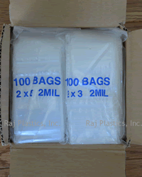 Zip Lock Bags - 2x3" - 2 MIL