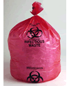 55 GAL Red Biohazard Infectious Waste 1.3 MIL