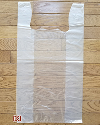 Large, Clear, 12"W x 6"D x 22"H, Shopping Bags
