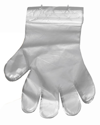Poly Disposable Gloves - Large - on Wickets