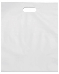 Die-Cut Handle, White,8"W x12"H Shopping Bags, 1K