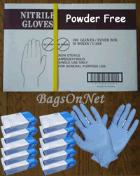 Free Shipping-Nitrile Gloves Powder Free-Ex-Large