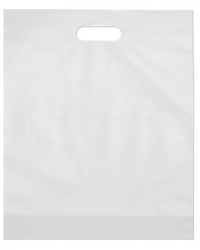 Die-Cut Bags - White-20" W x 20" H + 5" D, 250/Cs