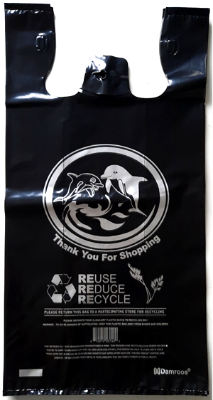 Large, Heavy Duty, Dolphin Printed Shopping Bags