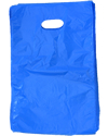 Die-Cut Handle, Blue,8"W x12"H Shopping Bags, 1K