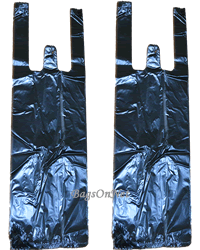 Single Bottle, Black, Plastic Shopping Bag