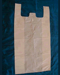 Mini Jumbo, 16"Wx8"Dx26"H, White Shopping Bags