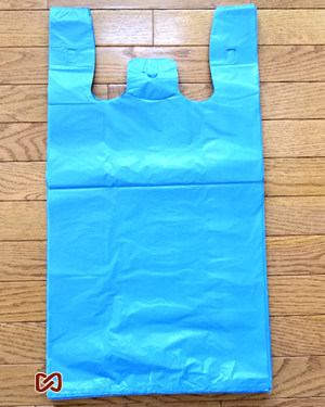 Large Blue Shopping Bags, Heavy