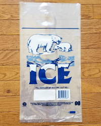Ice Bags with Twist Ties - 5 LB Capacity