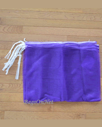 Leno Mesh Bags w/Drawstring – Violet Color - 20 LB