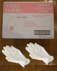 Vinyl Gloves Powder Free -Medium