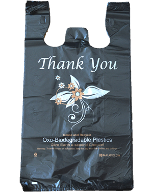 Extra-Large, Black, Oxo Biodegradable Plastic Bags