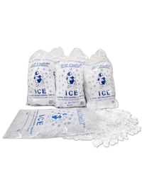 Ice Bags with Twist Ties - 8 LB Capacity