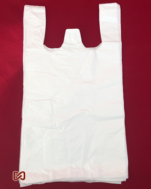 Small (8"W x 4" D x 15" H) White Shopping Bags, 1K