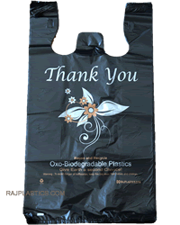 Large Black Oxo Biodegradable Bags w/Shipping