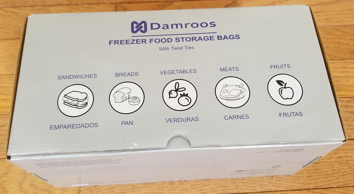 Freezer Food Storage Bags on Roll of 10x14 Inch Size With Ties - BagsOnNet