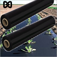 Black on Silver Mulch Film Roll - Size 4'  x 1312'