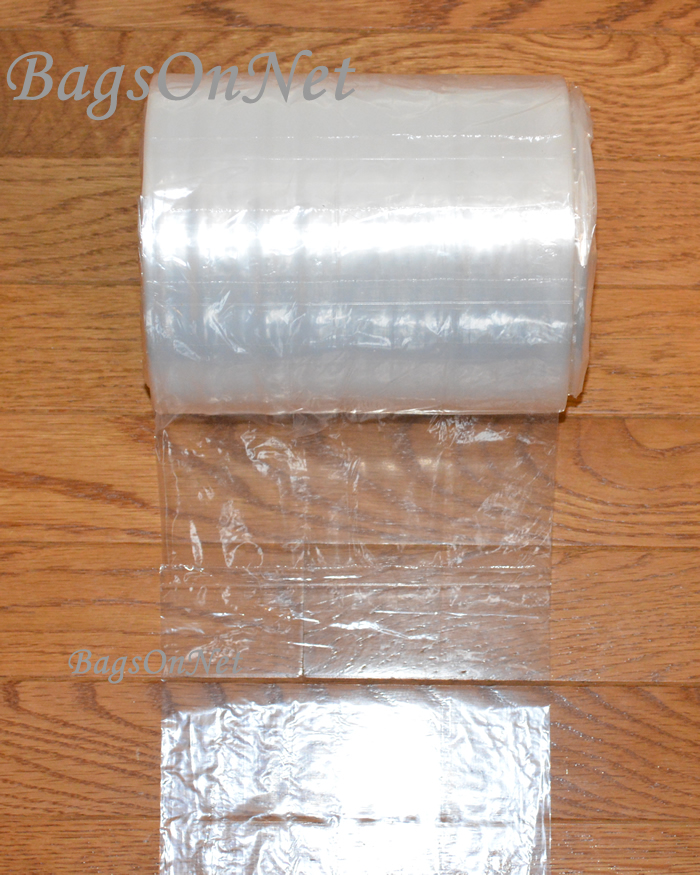 Freezer Food Storage Bags on Roll of 10x14 Inch Size With Ties - BagsOnNet