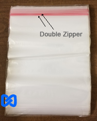 Freezer Double Zipper Bags, 12 x 15", 3 MIL