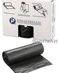 45 GAL Glutton HDPE 19 MIC Black Can Liners
