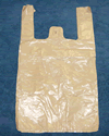 Medium, 10"Wx5"Dx18"H, Brown Plastic Shopping Bag