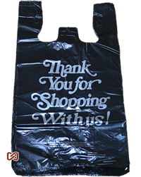 Large Plastic Shopping Bags 17x8x29 .71m 500/cs