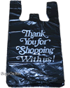 Large, Black,TKY, 12"W x 6"D x 22"H, Shopping Bags