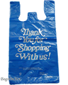 Large Blue Plastic Shopping Bags 700 - Heavy 21K
