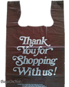 Chocolate Color Plastic Shopping Bags, Heavy