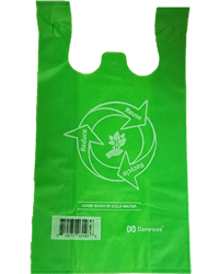 Large, Green, Reusable Non-woven PP Bags