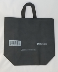 Large, Black, Stitched Handle, Heavy Reusable Bags