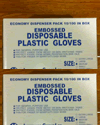 Poly Disposable Gloves - Ex-Large - Embossed 10K