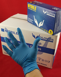 Nitrile Disposable Gloves Powder Free Exam Gardening Cooking Cleaning 100PCS DN1001 Blue-L 