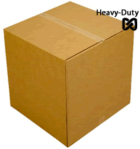 Corrugated Box 6X6X6" (L x W x H), Heavy-Duty